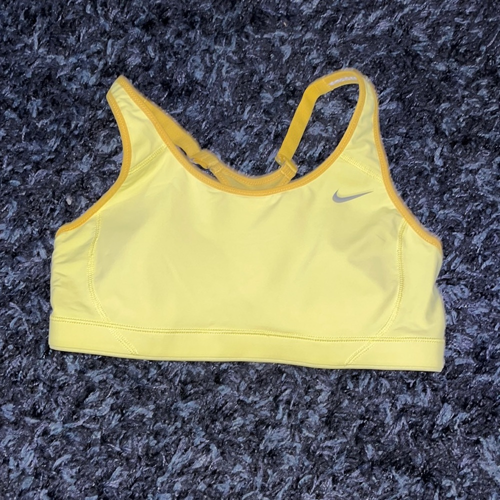 Nike neon yellow sports bra size M (C/D)